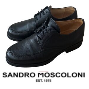 Sandro Moscoloni Vineyard Shoes Mens 10 EEE (3Wide) Black Leather Oxford Dress